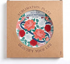 250th Anniversary Decorative Plates 10 Inch Modern Floral Patriotic Decorations Commemorative Plates with Stand Memorial Day 4th of July Veterans Day Home & Office
