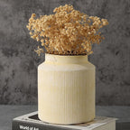 Farmhouse Vase for Home Decor, Vintage Rustic Terracotta Flower Vase Suitable for Home Decor, Living Room, Shelf, Dining Table. 7IN ZSHLXM