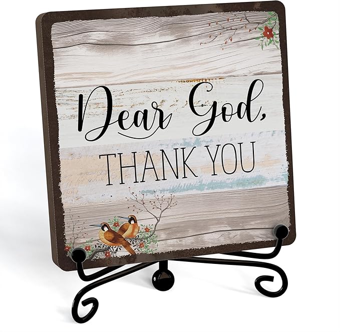 Home Decor, Farmhouse Shelf Decor For Living Room, Boho Aesthetic Table Decorations, Christian Gifts For Women Men, Entryway Tv Stand Fireplace Mantle Coffee Table Decoration (god-21)