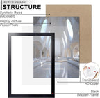 KTKDE 8.5x11 Picture Frame set of 3, Certificate Document Frame Diploma Frames Black, Poster and Photo for Wall Hanging or Tabletop with Shatter Resistant Plexiglass Home Decor best gift