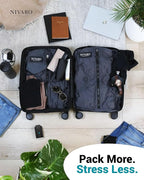 Travel Vacuum Compression Bags | Large 30L 2-Pack | Waterproof & Reusable | Space Saver Bags for Luggage | Wireless Pump Included