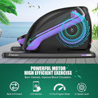 Ancheer Under Desk Elliptical,Ellipse Leg Exerciser for Seniors Fully Assembled, Electric Seated Pedal Elliptical Exerciser with Remote &12 Resistance Adjustable Speed