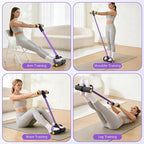 Upgraded Pedal Resistance Band with Handle, Soft Durable Fashion Puller Exercise with Thickened 6 Tension Ropes, Tube Pedal Resistance Device for Abdomen, Waist, Arm, Leg, Core/ABS