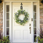 LZNPA 24 Inch Spring Summer Wreaths for Front Door Eucalyptus Wreath with Blue Berries Elegant Durable Greenery Front Door Wreath for Outside Wedding Farmhouse Porch Wall Room Home Decor