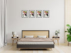 4 Packs Sports Magazine Frame Fits Measuring 8.5 x 11.25 Inch Magazine Display Frame with White Core Matting and Installed Hangers for Wall Hanging