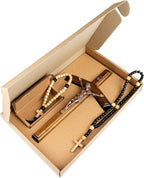 Woodvio - Handmade wooden wall cross, Pope's cross, Catholic crucifix