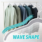 Premium Velvet Shirt Hangers 30 Pack, Space-Saving Non-Slip Felt Hanger with 360° Swivel Hook, Slim Flocked Hangers for Strappy Dresses, Blouses, Tank Tops(Grey)