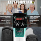 Ancheer Under Desk Elliptical,Ellipse Leg Exerciser for Seniors Fully Assembled, Electric Seated Pedal Elliptical Exerciser with Remote &12 Resistance Adjustable Speed