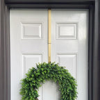 Haute Decor Adapt Adjustable Wreath Hanger, Top & Length Adjustable (Textured Gold)