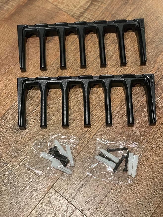 AR10 Wall Mount Mag Holder，PMAG Rack Wall Mount，AR-10 Magazine Hodler， Display Mag Storage for AR 308 Rifle Wall Rack,Home Magazine Storage for Gun Safe,Cabinet,Wall (2 Mounts Hold 12 Mags)