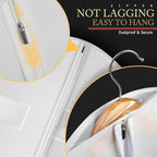 5 Pack 40-inch Suit Bag Garment Bag for Travel and Storage, Garment Bags for Hanging Clothes with Zipper and Visible Transparent Window, White