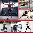 Resistance Bands, Pull Up Bands, Workout Bands for Exercise, Thick Heavy Resistance Band Set with Door Anchor, Elastic Bands for Body Stretching, Training at Home/Gym for Men & Women