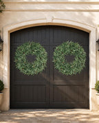 32 Inch Large Olive Wreaths for Front Door, Artificial Large Spring Summer All Seasons Year Round Green Lush Olive Branch Wreath for Home Farmhouse Porch Window Outdoor