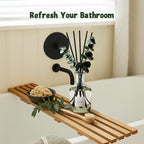 COCORRÍNA Wild Mint & Eucalyptus Reed Diffuser – 6.76 oz Essential Oil with 8 Reeds & Real Eucalyptus Sticks, Home Fragrance for Bedroom or Bathroom Décor
