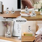 Bookshelf Decor Pulp Reading Thinker Sculpture, Abstract Art Statue Ornaments, Set of 2 Modern Aesthetic Figurine Home Decor Accents for Office Living Room Bedroom Shelf Coffee Table Desk