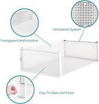 PARANTA 8-Piece Boot and Shoe Storage Box, Stackable Clear Plastic Shoe Box, Space-Saving Shoe Organizer for Boots, Sneakers, and High Heels, Clear