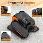 Under Desk Elliptical Machine - Electric Elliptical Exerciser for Seniors, Pedal Exerciser 12 Speeds Portable Seated Pedal Exerciser with Remote Control Home Workout Exercise Equipment