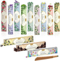 Tulasi Natural Incense Sticks Assorted/Variety Pack – 180 Hand-Rolled Sticks, 12 Fragrances | Lavender, White Sage, Sandalwood, Palo Santo, Rose | Aromatherapy & Meditation