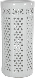 Red Lantern 17" Carved Lattice Decorative Umbrella Stand