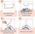 Mr. Pen- Space Saving Hangers, 8 Pack, Boho Colors, Magic Hangers
