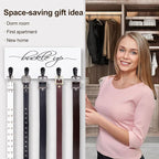 Tie Rack and Belt Organizer for Closet, Wall Mount Belt Hanger and Tie Organizer for Stores and Displays Mens Accessories for Easy Selection and Space Saving Efficiency(11.4" x 4.7") (White)