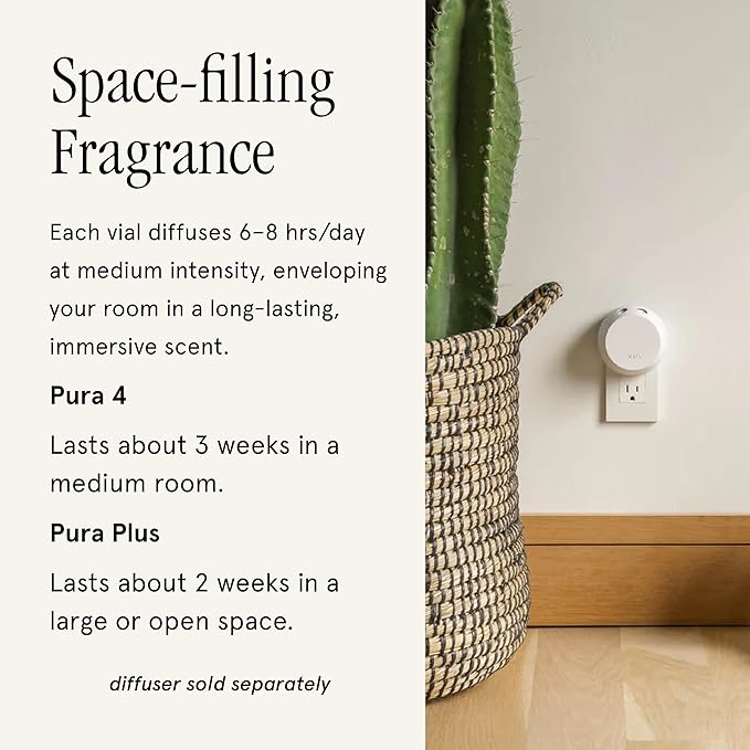 Pura & Brooklyn Candle Studio Home Scent Refill - Smart Home Air Diffuser - Long-Lasting Luxury Fragrance per Refill - Home Essential - Clean & Safe Diffuser Fragrance - 2 Pack, Tulum