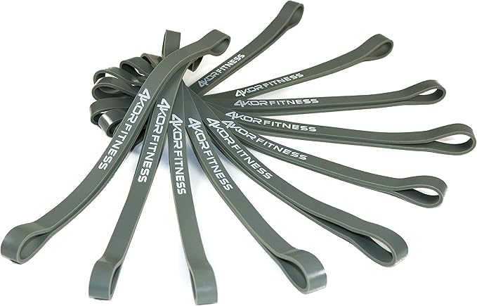4KOR Fitness Resistance Loop Band Set, Perfect for Crossfit, Yoga, Physical Therapy, and Booty Building