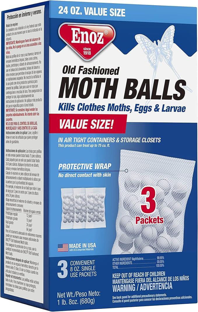 Enoz Old Fashioned Moth Balls - 24 oz.