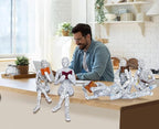 Pulp Reading Women Figurine Decor Thinker Statue Modern Abstract Art Sculpture Resin Collectible Reading Figurines for Living Room Desk Table Bookshelf Shelf Office Desktop Home Decoration (style 4)