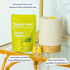 Happy Wax Best Sellers Collection: Natural, Non-Toxic Scented Soy Wax Melts – Total 6oz Variety Pack: Lemon Verbena, Coastal Tide, Eucalyptus Spearmint