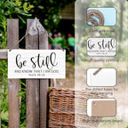 huester Christian Wood Plaque Sign, Be Still and Know Wall Decor, Christian Religious Home Wall Decor, Bible Verses Wall Decor, Be Still and Know that I am God Wall Hanging Decor, 12x6 inches