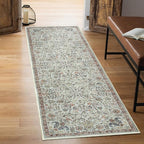 Keen Home Design 2x7 Rug - Machine Washable Runner Rug with Non-Slip Backing, Ideal for Hallway, Entryway, Kitchen, Laundry Room - Vintage, Easy Clean, Durable, Low Pile Rug - (2'6" x 7')