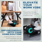 Under Desk Elliptical Machine, Portable Elliptical Ellipse Leg Exerciser for Seniors Quiet Electric Foot Pedal Exerciser for Home with Remote Control