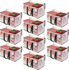 BlissTotes Moving Bags, 93L 10-Pack Storage Bags, Moving Box Heavy Duty Extra Large, Moving Totes with Zipper, Reinforced Handles Boxes for Packaging Moving, Decorative Wreath Storage