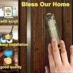 2 Pack Mezuzah with Scroll for Door - Jewish Mezuzah for Door Metal Cases with English and Hebrew Blessing for House Warming Hanukkah Gift (Antique Gold & Silver)