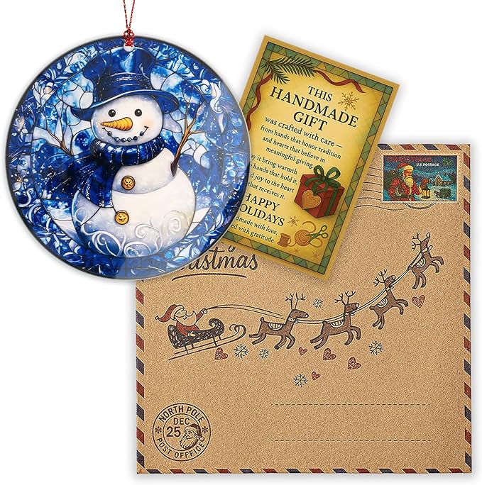 Snowman Christmas Ornaments 2026, Cute Snow Man Christmas Decoration, Tree Decorations Hanging Ornament, Snow Man Decor, Christmas Ornaments Home Decor, Unique Snowman Gifts for Women Men