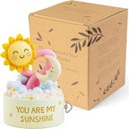 You are My Sunshine Musical Figurine, Wind-Up Music Box, Romantic Love Gift with Smiling Sun & Moon, Hand-Painted Pastel Keepsake for Valentine’s Day, Home Decor for Girlfriend, Wife, Anniversary