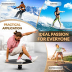 Yes4All 2-in-1 Balance Boards Set, 9 Adjustable Modes Surf Trainer, Wobble Board Exercise for Adults, Includes Roller & Ball