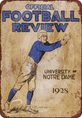 1928 Notre Dame Football Review New Tin Sign Aluminum Metal Sign 8x12Inch (T27)