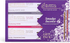 Tulasi Smudge Incense Sticks Gift Pack – 6 Scents x 40g Each – White Sage, Palo Santo, Lavender, Frankincense, Sandalwood, Rose - 48 Natural Herbal Incense for Yoga, Meditation