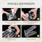 Shoe Slots Organizer 10 Pack - Shoe Stackers,3 Levels Adjustable,Space Savers 50%,Double Layer Holders for Closet (Transparent),Organizador de Zapatos