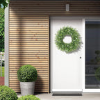 24 Inch Summer Wreaths for Front Door Wreath Spring Outdoor Green Door Wreath for All Seasons Porch Living Room Bedroom Window Wall Indoor Outdoor Farmhouse Home Decoration
