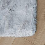 Light Gray Faux Fuzzy Fur Washable Rugs for Bedroom Shaggy Area Rugs for Living Room Grey 2x3 Nursery Rug Home Room Décor