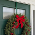 Northlight Door Christmas Wreath Hanger, 14", Green