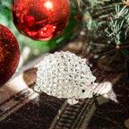 H&D HYALINE & DORA Cut Clear Crystal Hedgehog Animal Figurine Collection Glass Ornament