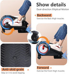 Under Desk Elliptical Machine, Ellipse Leg Exerciser with 8 Adjustable Speeds Quiet & Portable, Seating & Standing Use Pedal Exerciser, Ellipse Leg Trainer While Sitting for Seniors for Home, Office