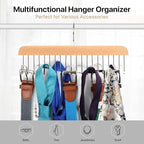 Umo Lorenzo Belt Hanger for Closet - Accessories Organizer Rack for Belts, Ties, and Scarves
