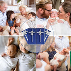2 PCs Silver Baby Wall Cross Baptism Gifts for Boy and Girl Christening First Communion Dedication Gift for Baby Girls Goddaughter Religious Baptismal Children Crosses Gifts from Grandparents, 7in