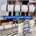 Storage Master Vacuum Storage Bag for King Size Mattress - Ideal for Memory Foam and Latex Up to 14 Inches - Designed for Easy Moving, Shipping and Storing with Straps (KING/CAL KING)
