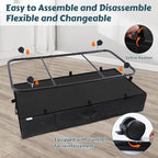 Under Bed Storage with Wheels, Rolling Underbed Storage Containers with Lids, Under Bed Shoe Storage Bins Organizer with Reinforced Metal Bottom Support and Three Handles